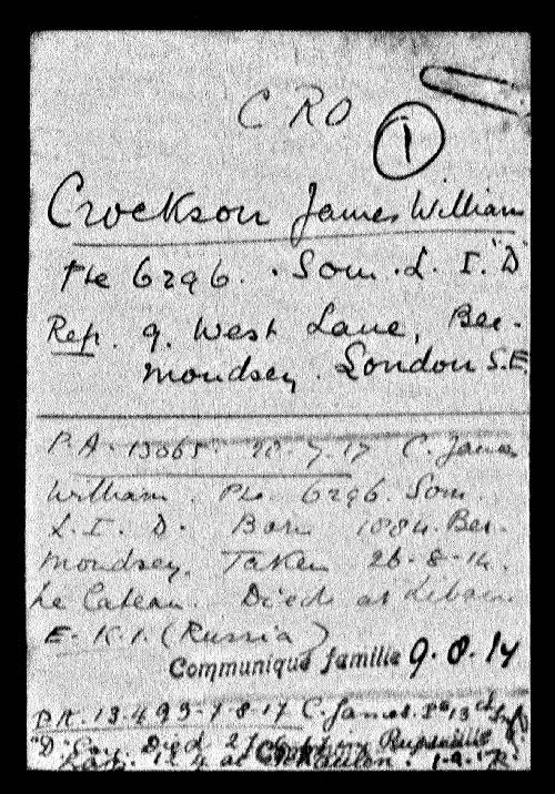 ICRC Family Index Card