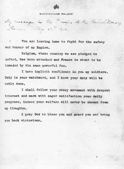 The Kings Message